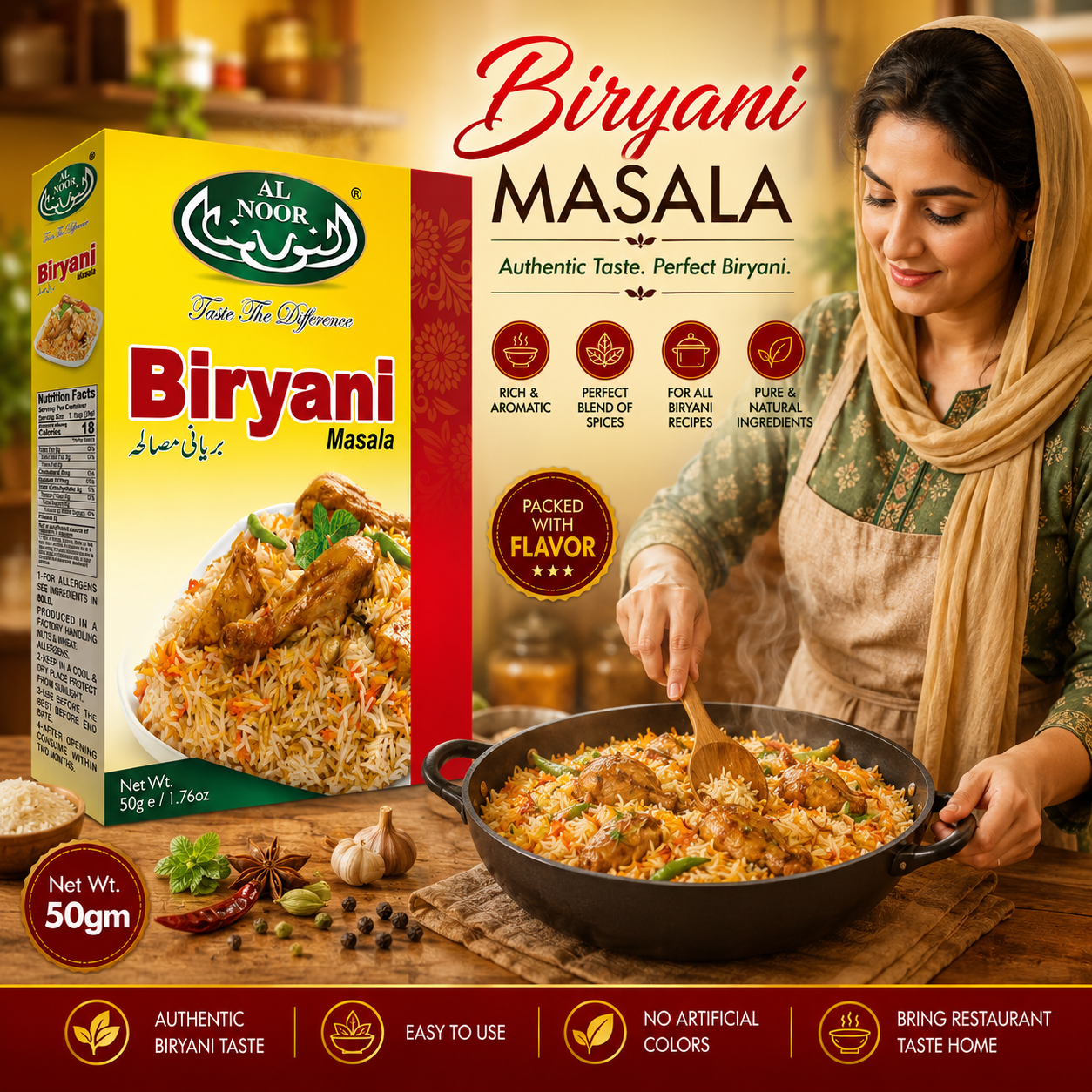 Al Noor Biryani Masala 50g