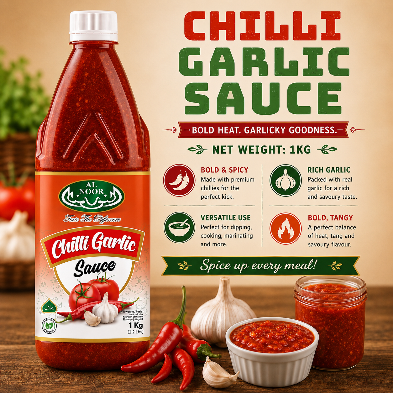 Chilli Garlic Sauce 1kg
