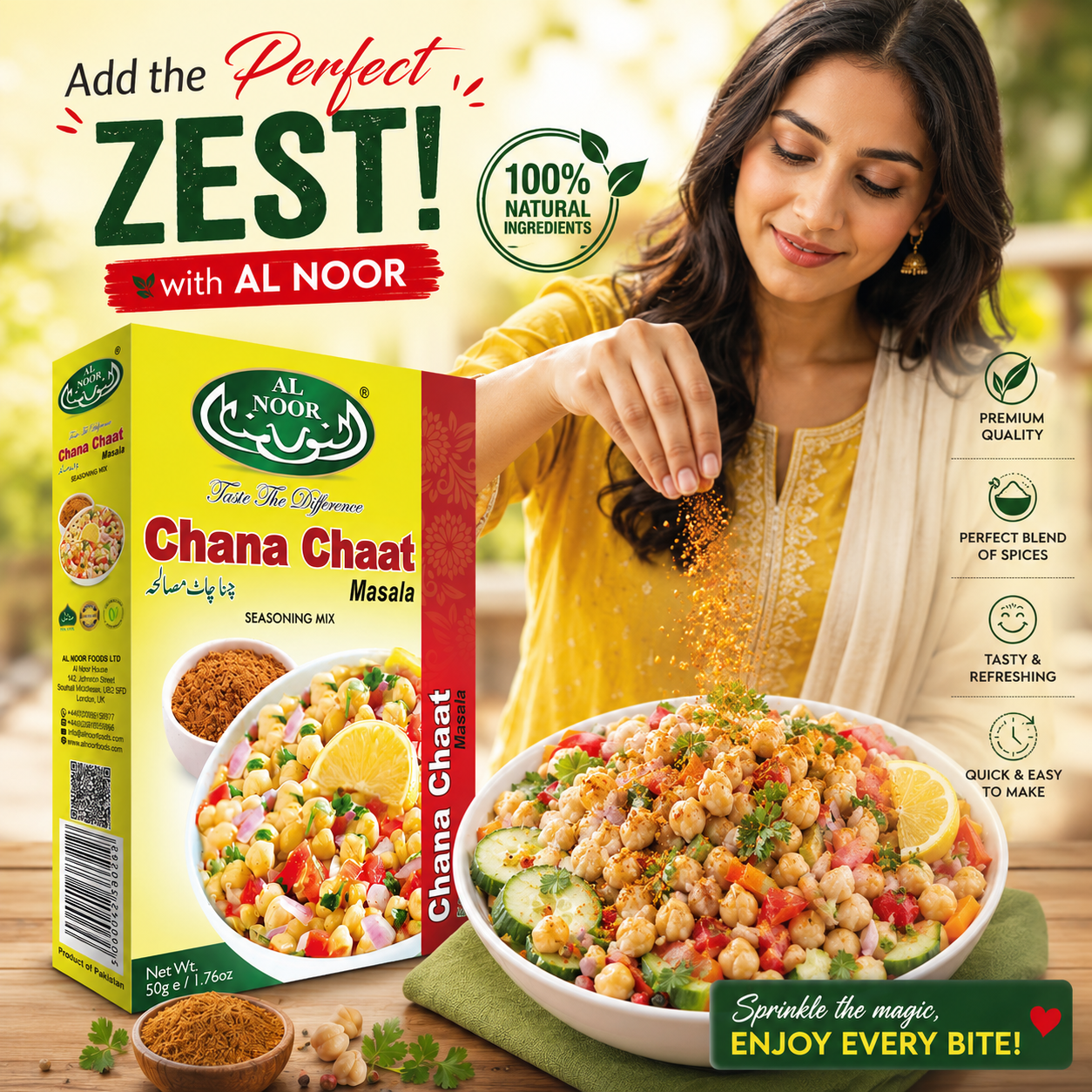 AL NOOR CHANA CHAAT Masala 50gms