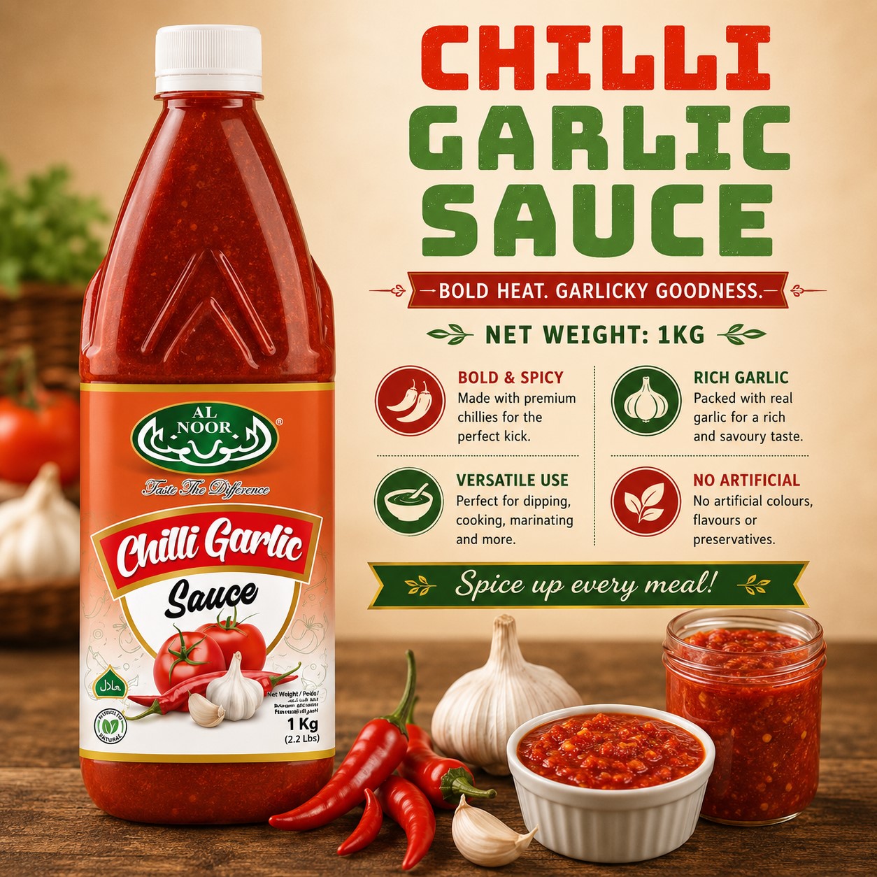 Chilli Garlic Sauce 1kg