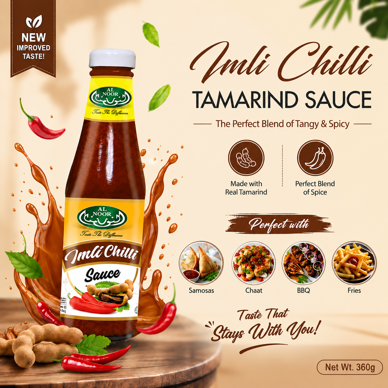 Al Noor Imli (Tararind) Chilli Sauce 360 g