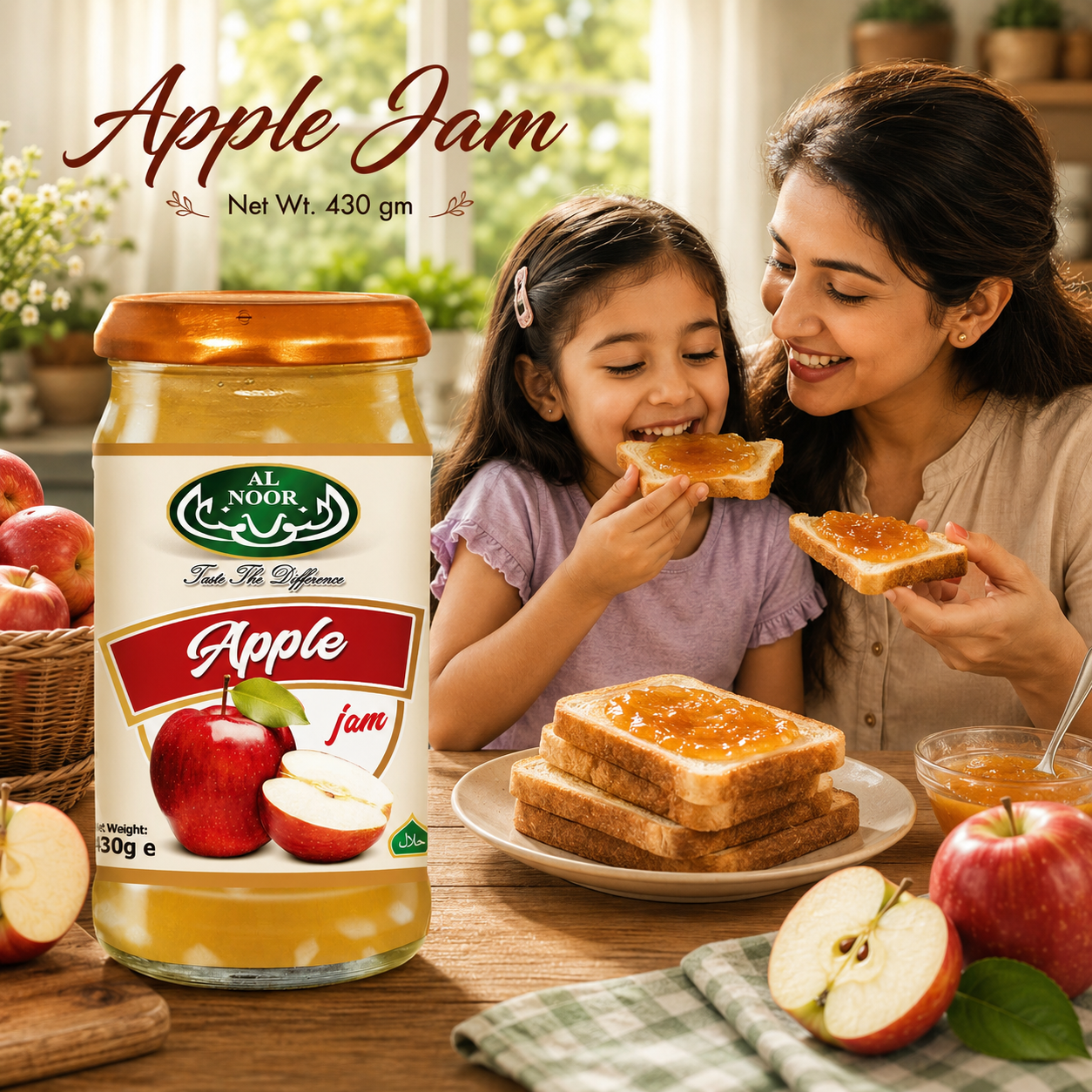 Al Noor Apple Jam 430 GM