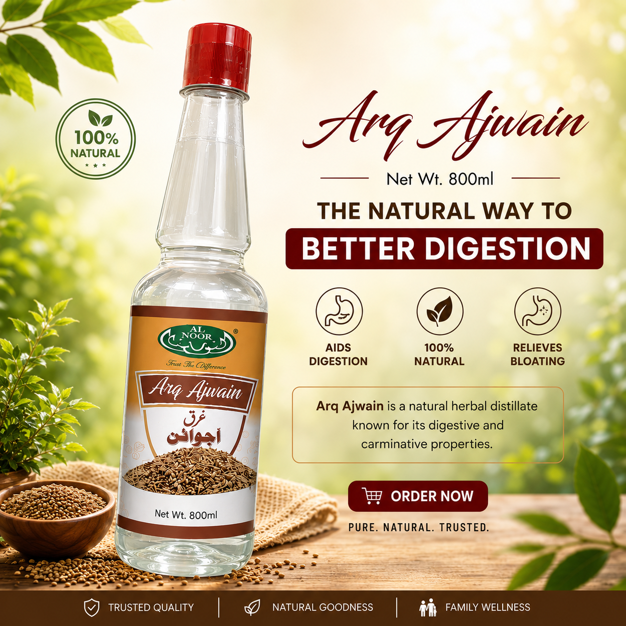 Al Noor Arq e Ajwain 800 ML