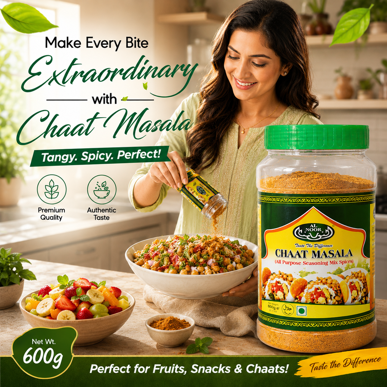 Al Noor Chaat Masala (Jar) 600 g