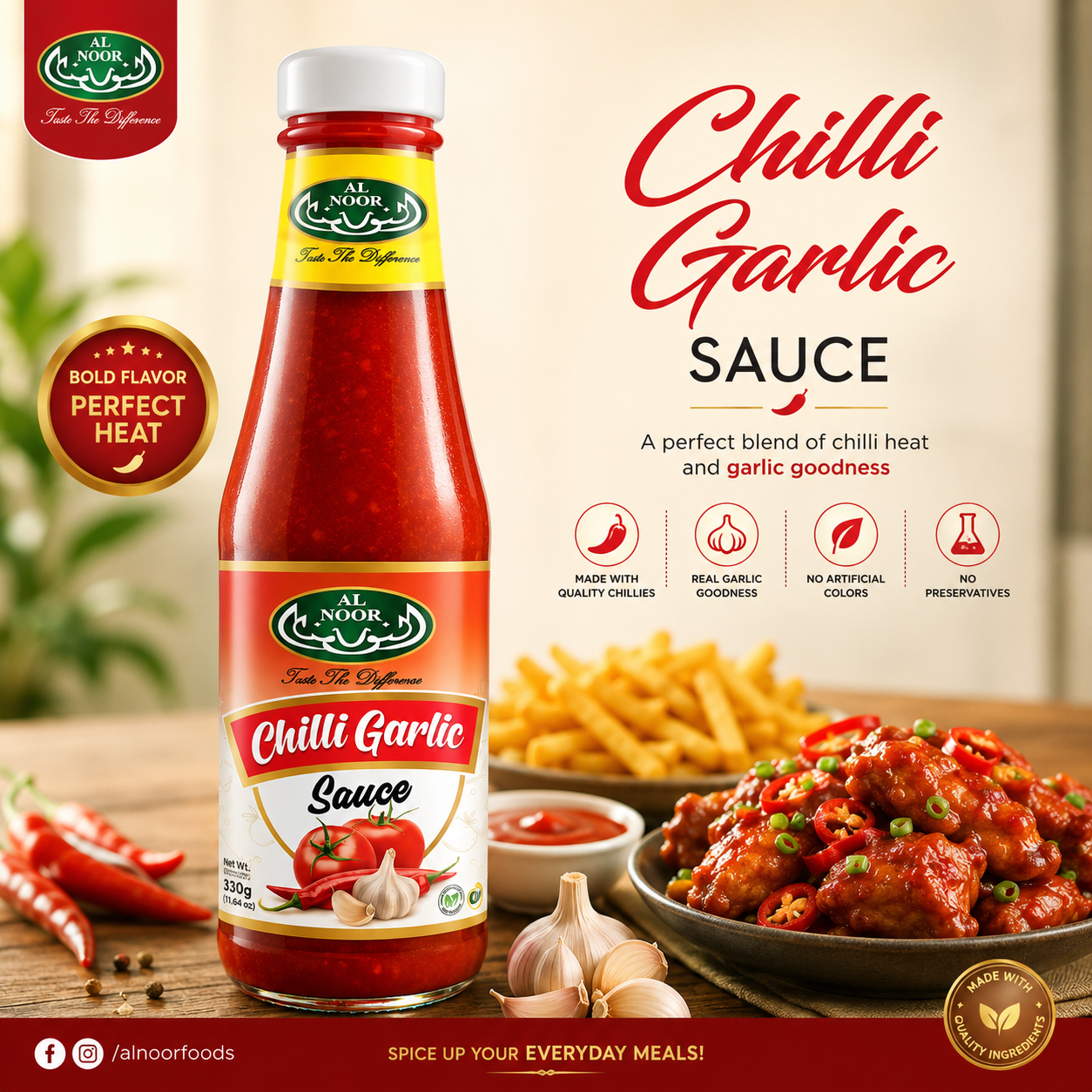 Al Noor Chilli Garlic Sauce 330 g