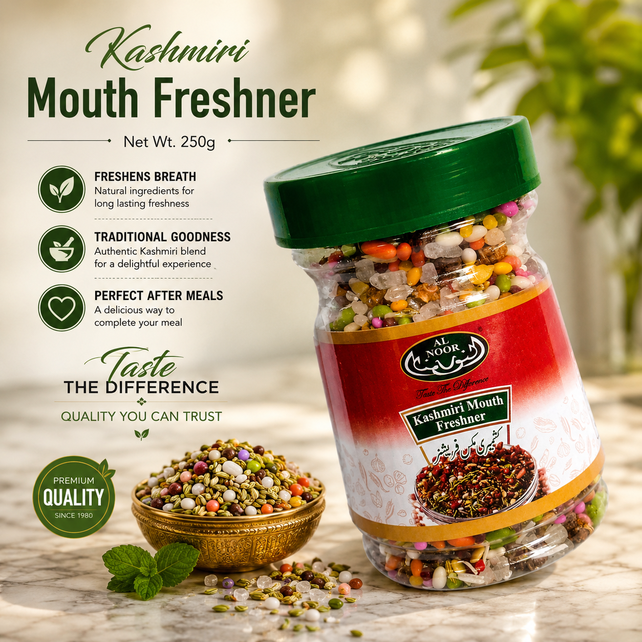 Al Noor Kashmiri Mouth Freshner 300 GM|150G