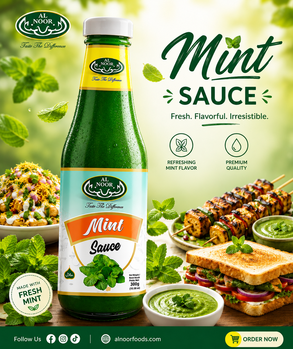 Al Noor Mint Sauce 330g