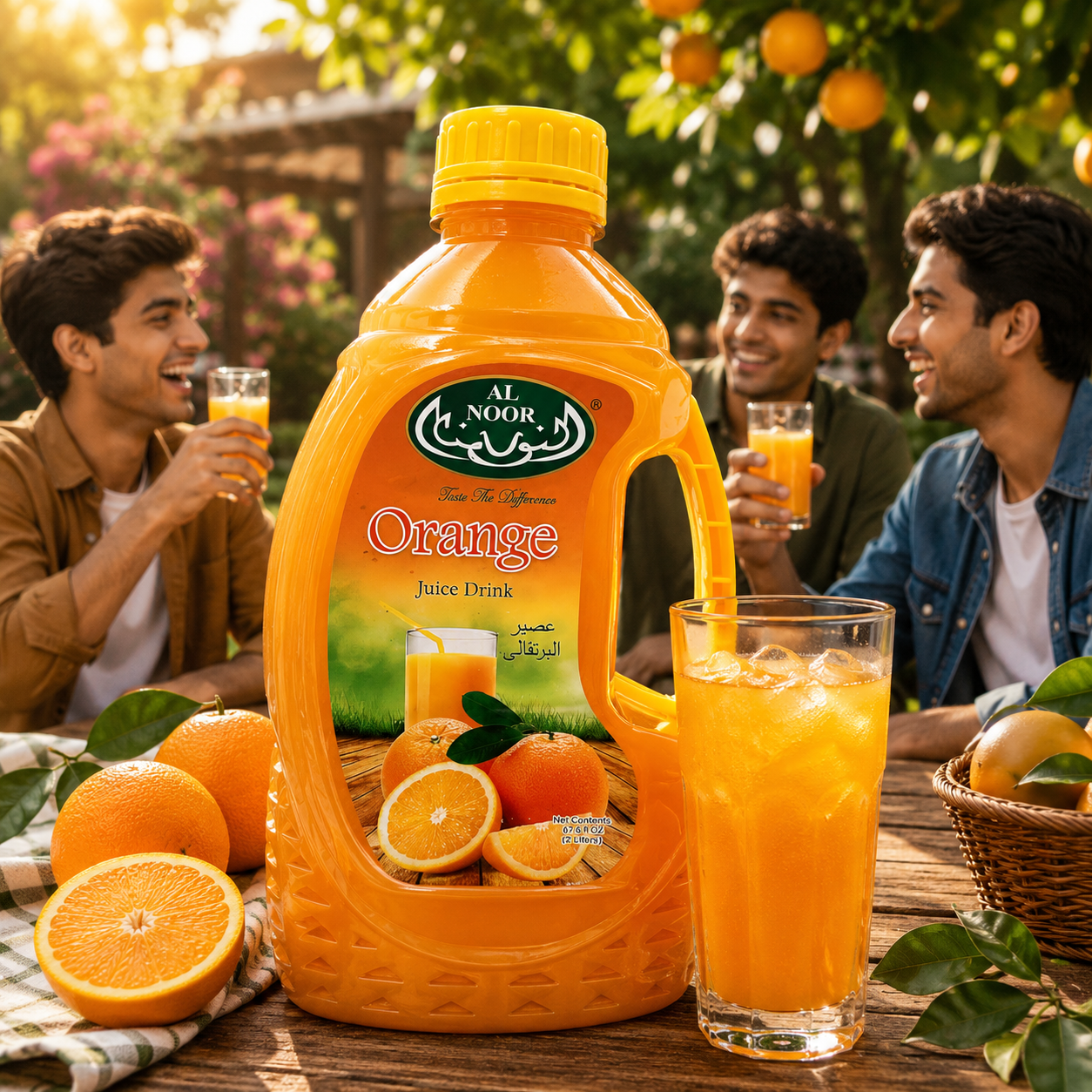 Al Noor Orange Juice 2 ltr