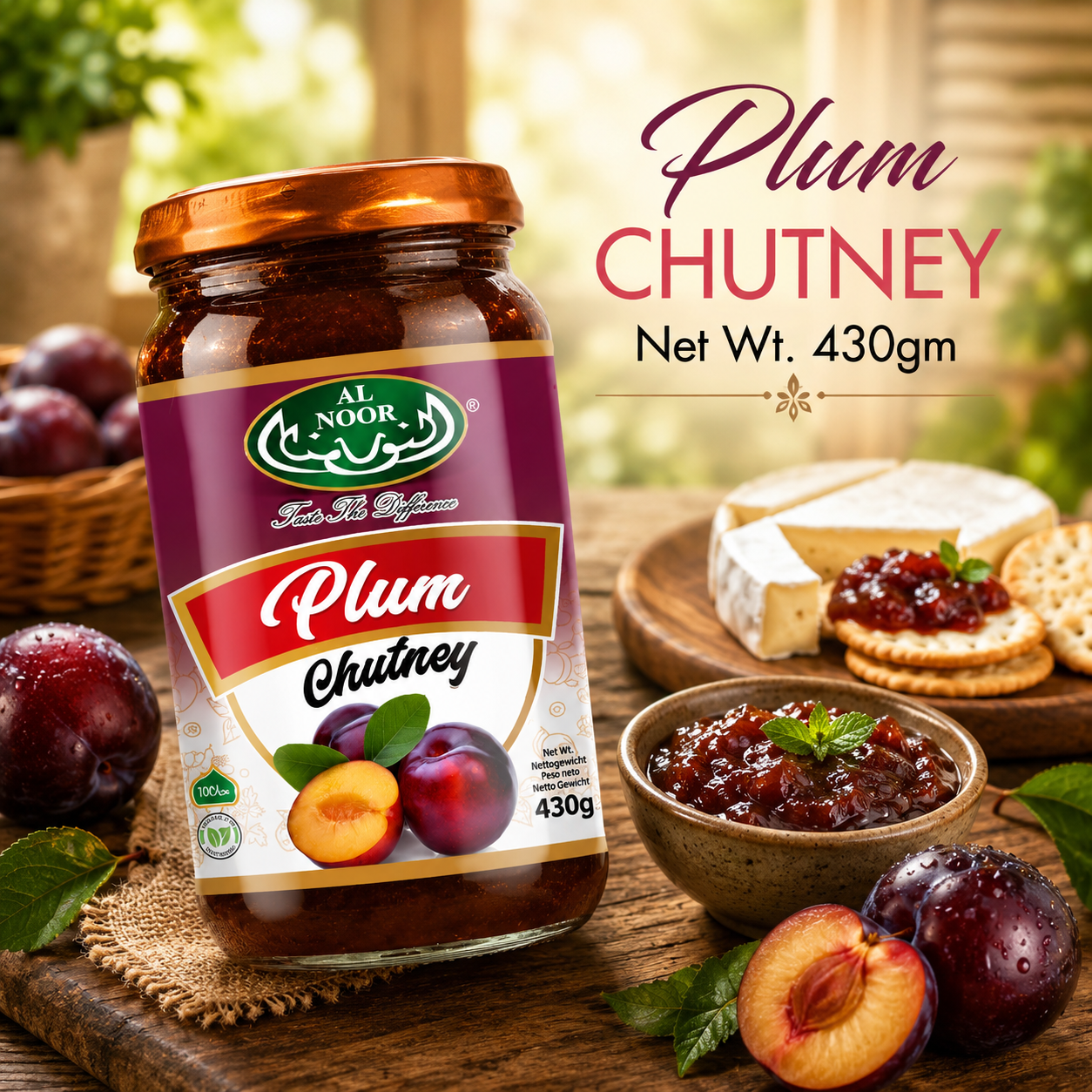 Al Noor Plum (Aloo Bukhara) Chutney 430 GM