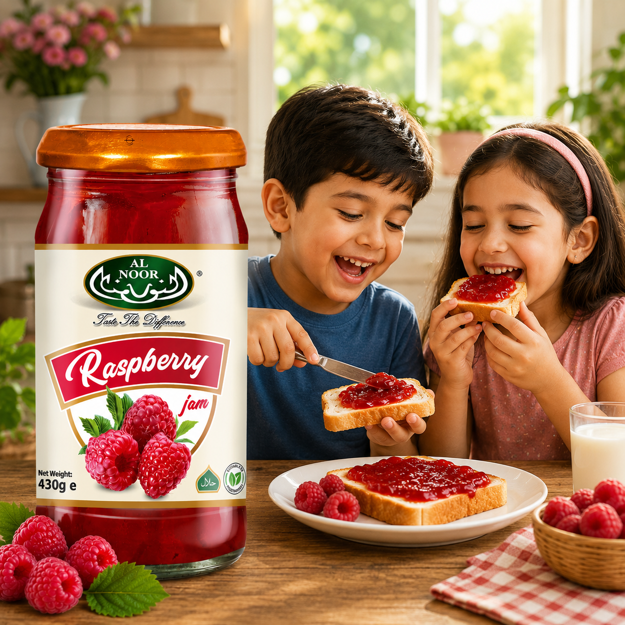 Al Noor Raspberry Jam 430 GM