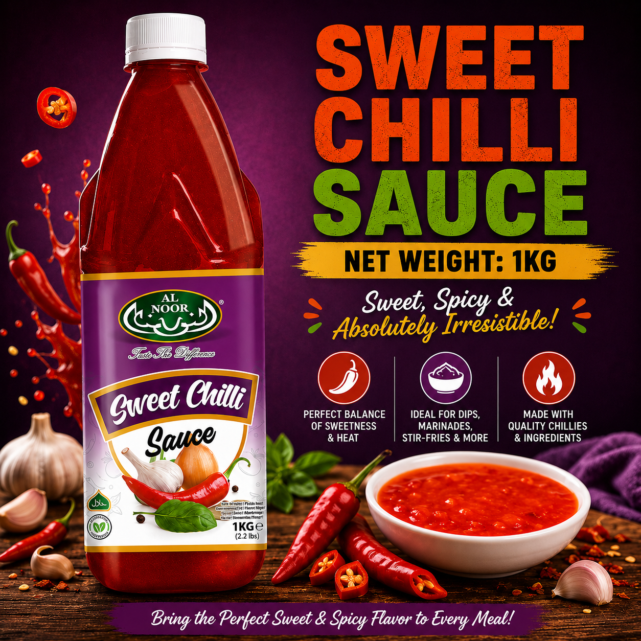 Al Noor Sweet Chilli Sauce1Kg