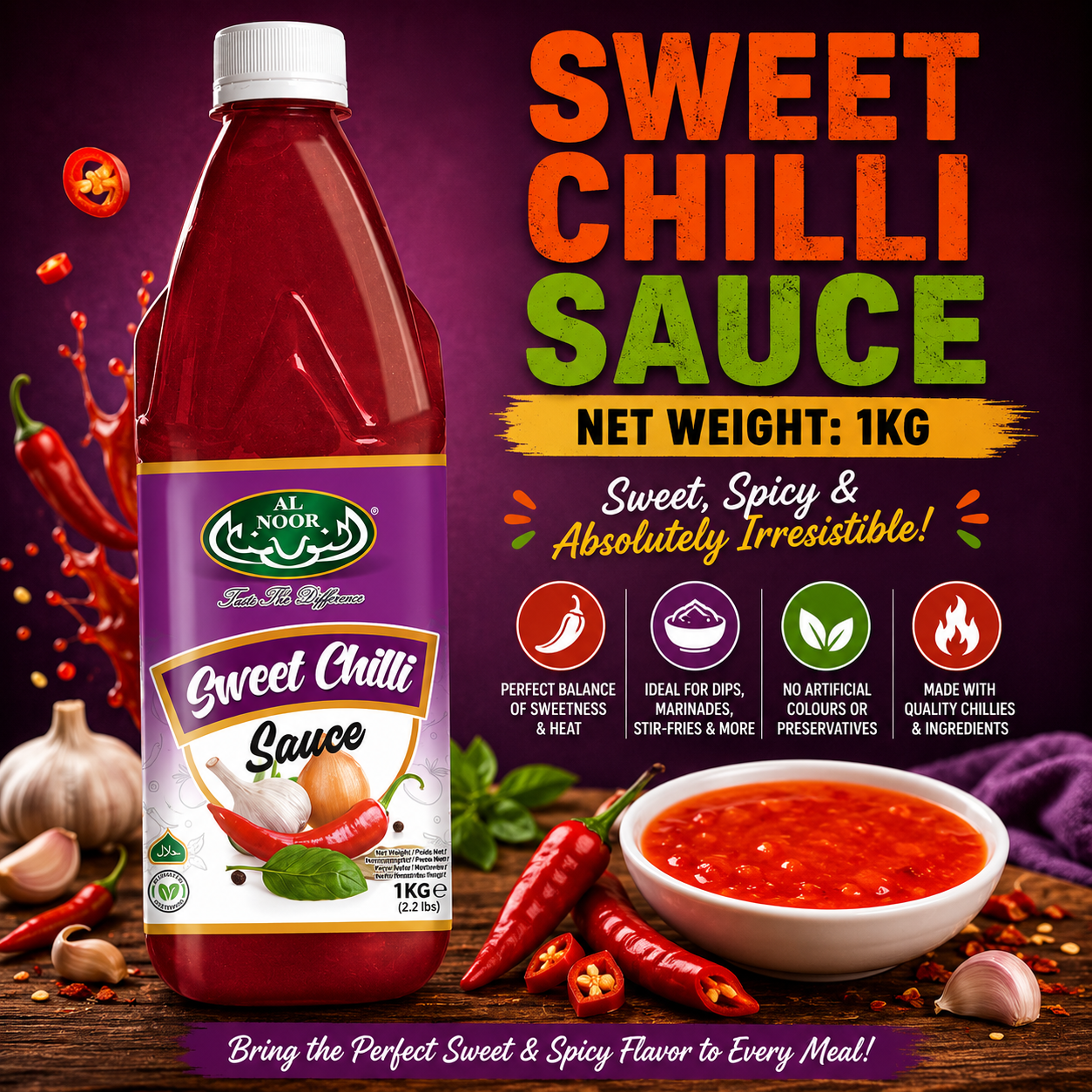 Al Noor Sweet Chilli Sauce1Kg