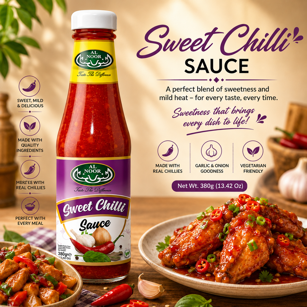 Al Noor Sweet Chilli Sauce 380 g