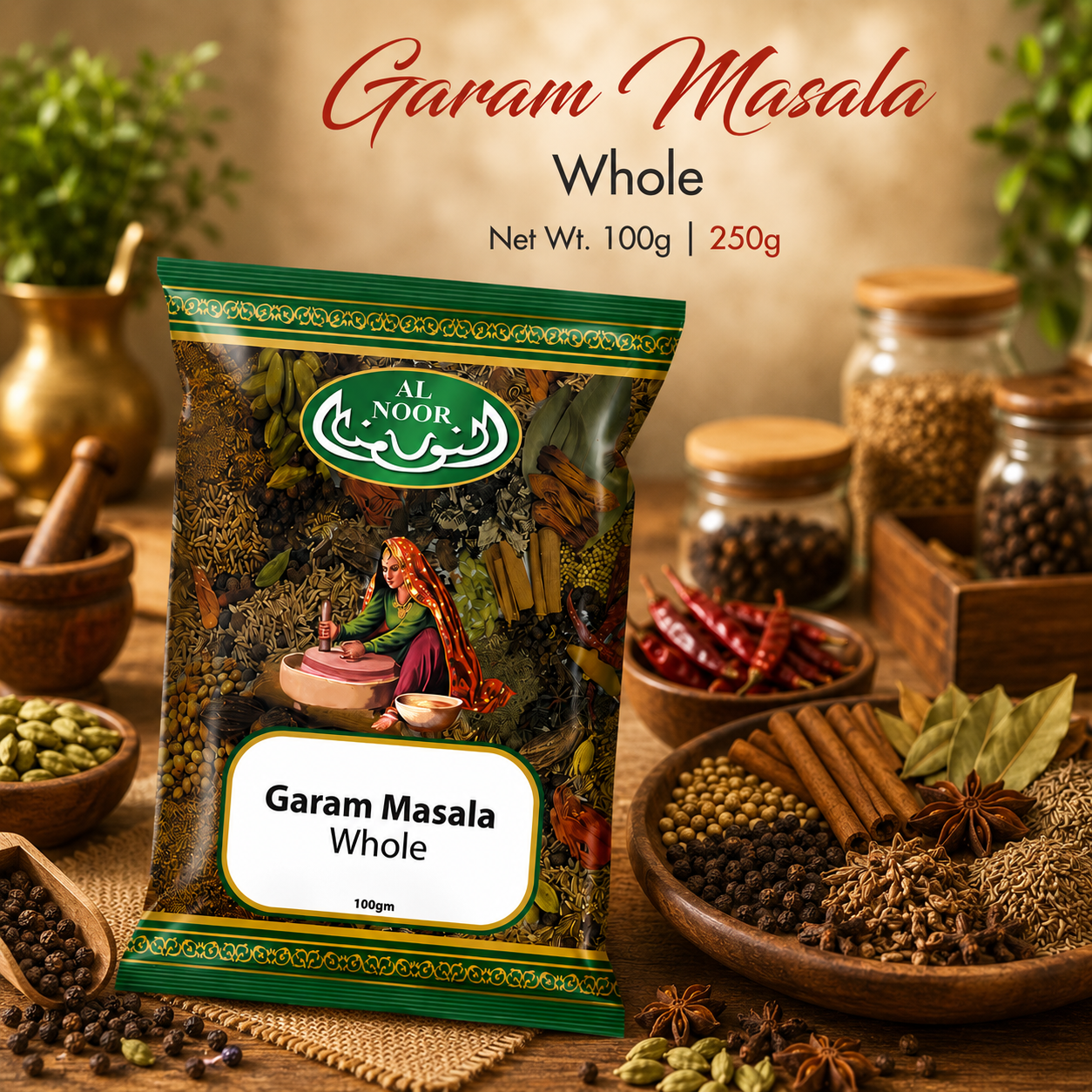 Al Noor Garam Masala Mix (Whole)|100G|250G|