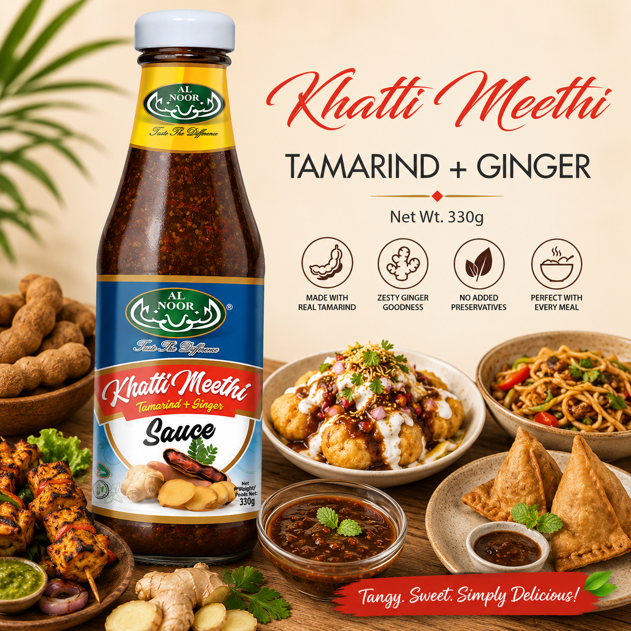 Al Noor Khatti Meethi Sauce 330g