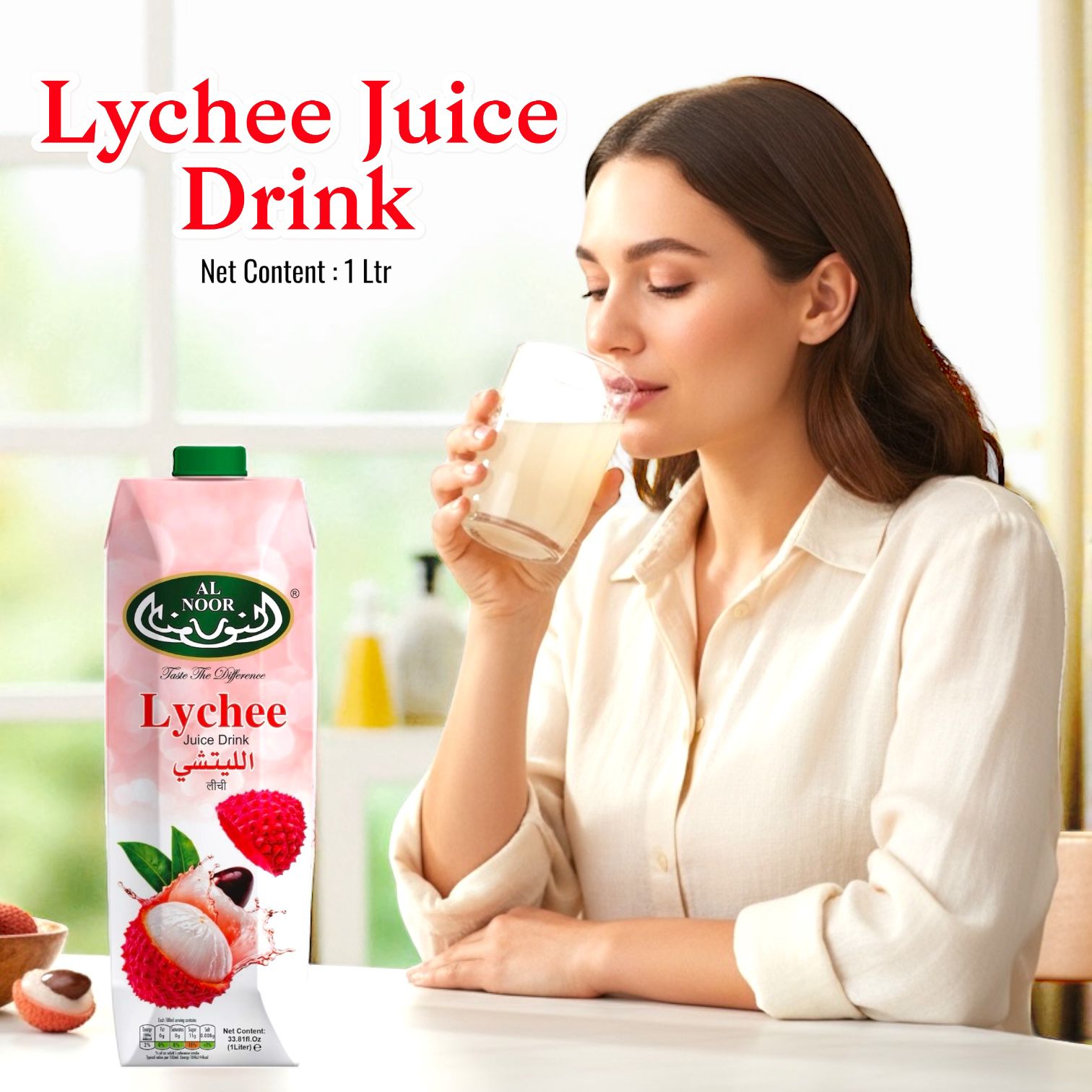 AL NOOR LYEECH JUICE 1LTR