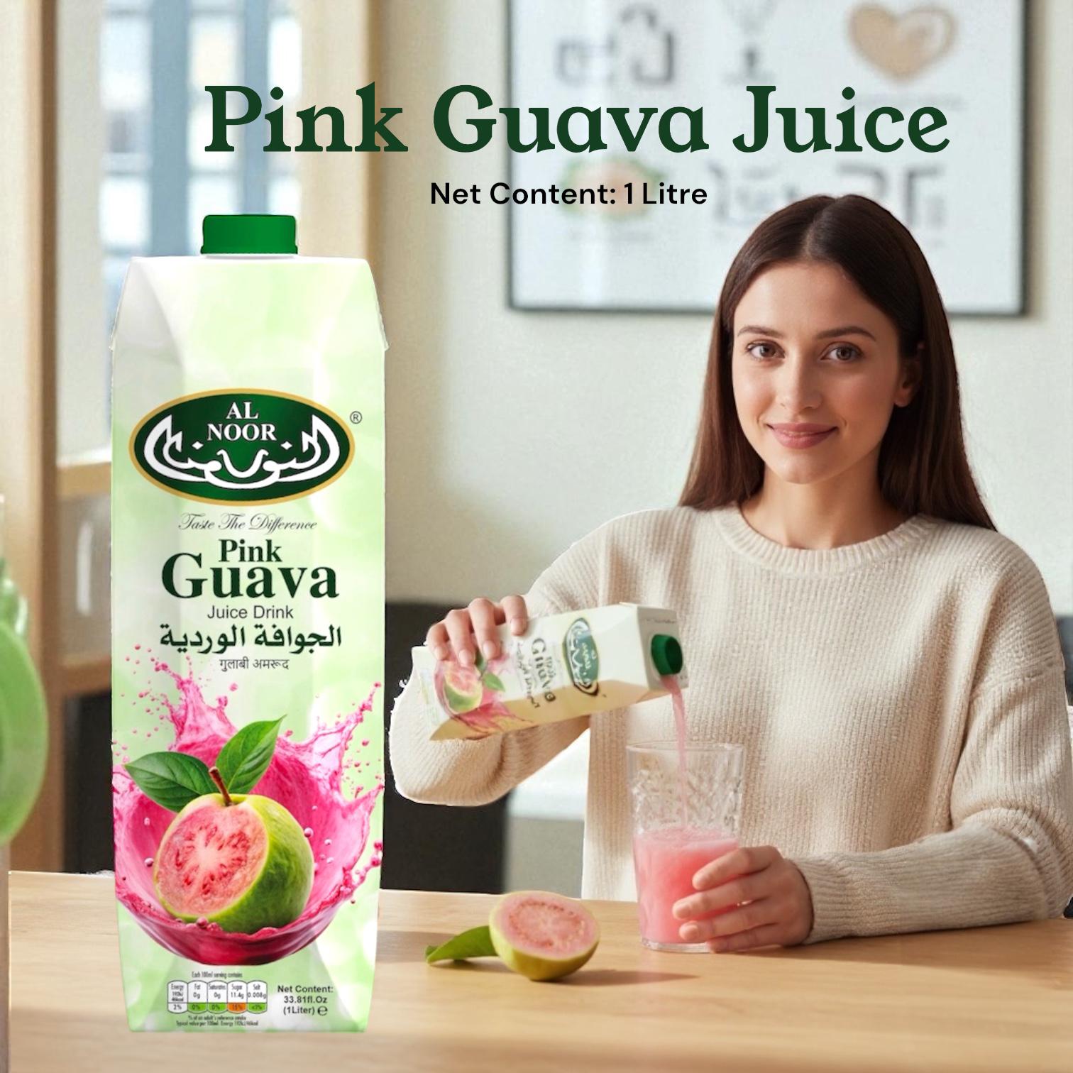 ALNOOR PINK GUAVA JUICE 1LTR